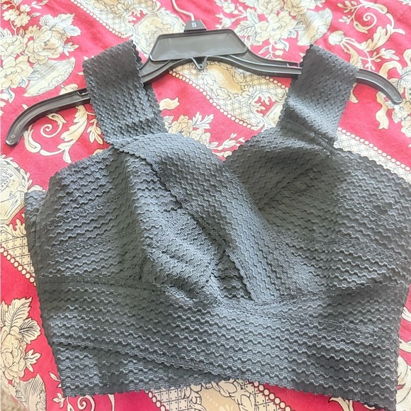 contempo causals Tops - Elegant Black Textured Women's Top